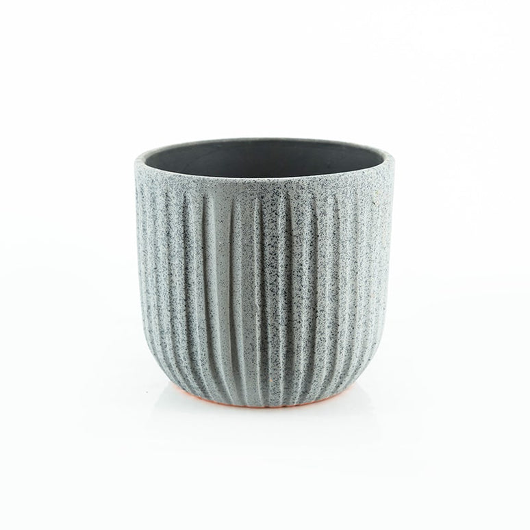 DANT POT ROUND D GREY 19 x 21