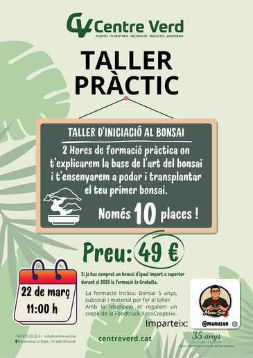 TALLER D'INICIACIÓ AL BONSAI